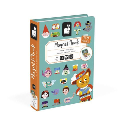 Magnéti'book Contes, 30 magnets, magnétique, aimants, histoires, éveil pour enfant à partir de 3 ans JANOD