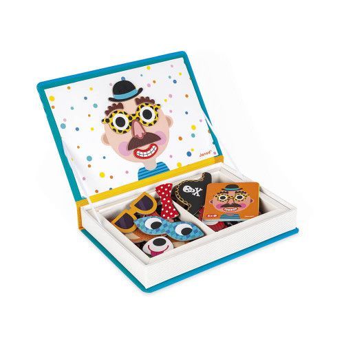 Magnéti'book Crazy Faces garçon, 70 magnets, magnétique, motricité, personnages, pour enfant à partir de 3 ans JANOD