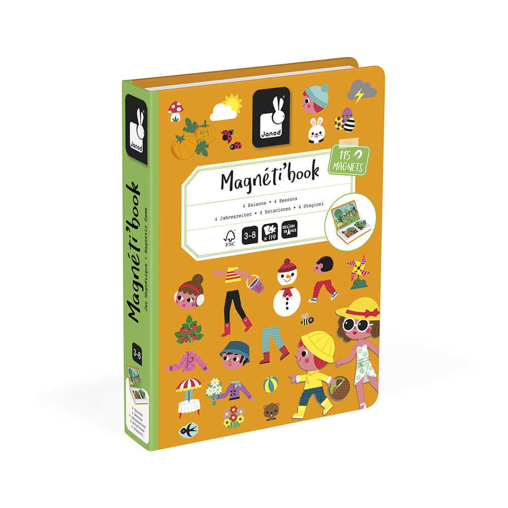 Magneti'Book 4 Estaciones : Juguetes educativos magnéticos Janod - J02721