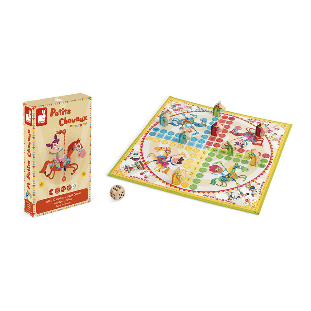 Schmidt Classic Line - Gioco Da Tavolo Piccoli Cavalli, 4 Giocatori, Età 8+, Con Pedine In Legno - 3