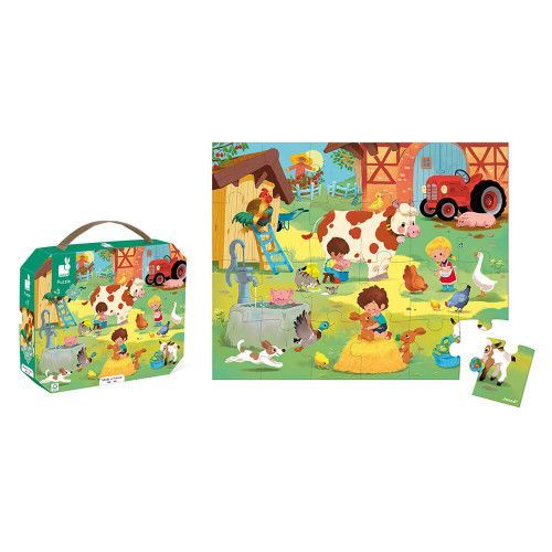 Puzzle enfant 3 ans - Puzzle animaux, jouet enfant 3 ans J02603 - JANOD