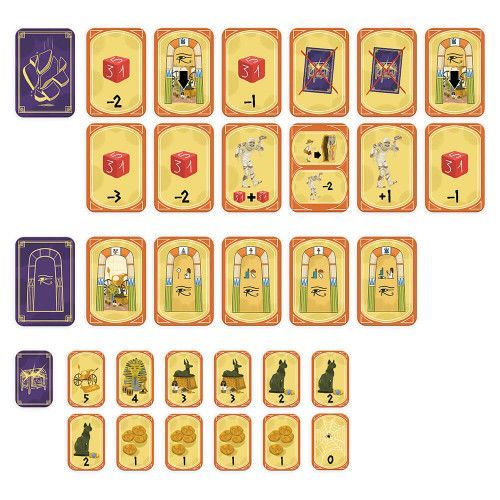 Jeu de société en carton FSC pour enfant dès 8 ans, jeu de plateau solo pour 1 joueur, thème égypte antique, JANOD