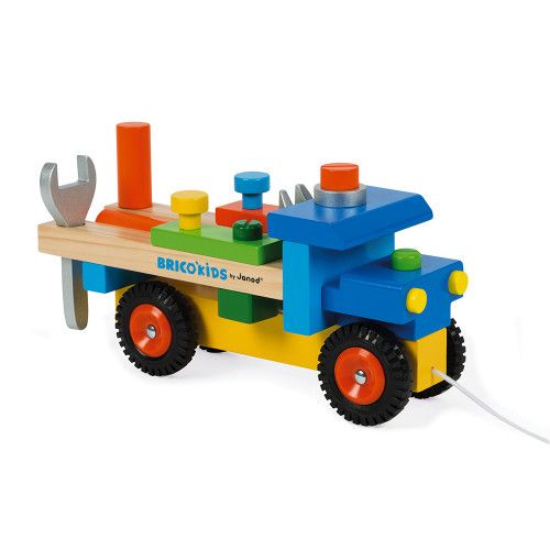 Camion en bois Janod - Camion de bricolage enfant dès 2 ans