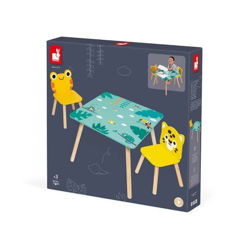 Table d'activités multi-usages et 2 chaises pour enfants