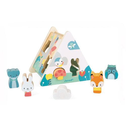 Puzzle en bois pour bébé animaux - Jeu d'éveil enfant 18 mois - Janod