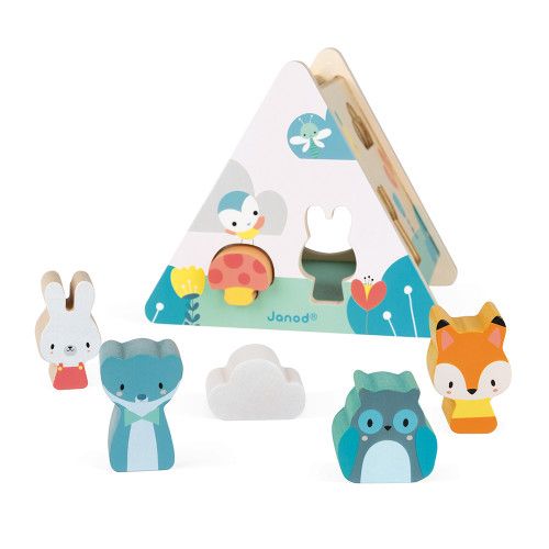 wooden animal shape sorter