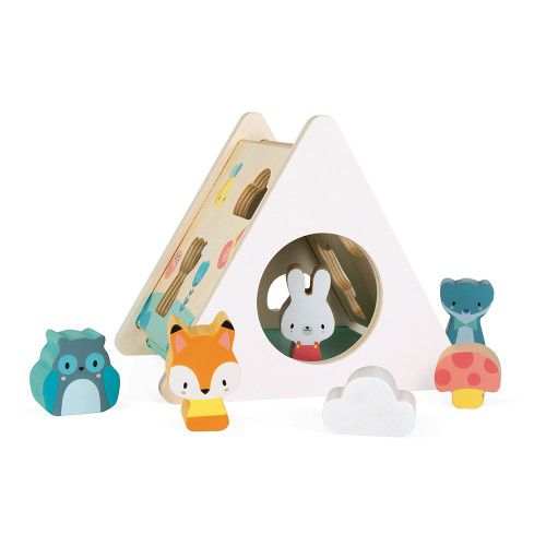 wooden animal shape sorter