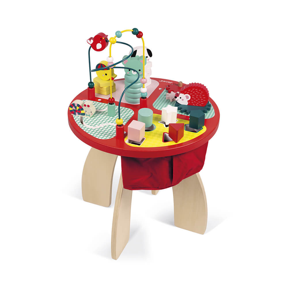 Baby Forest Activity Table (wood) Manipulation & stackers Janod J08018