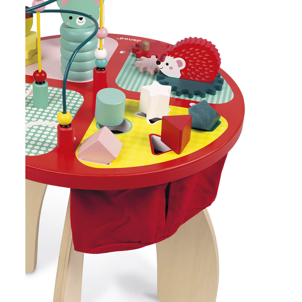 Baby Forest Activity Table (wood) Manipulation & stackers Janod J08018
