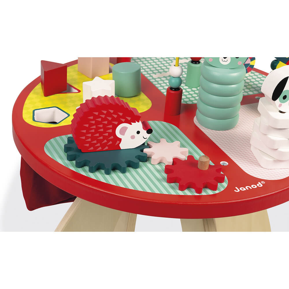 Baby Forest Activity Table (wood) Manipulation & stackers Janod J08018