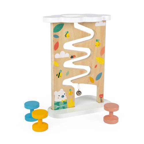 Descendeur Pure en bois, éveil motricité, manipulation, pour enfant à partir de 12 mois JANOD