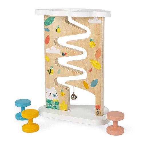 Descendeur Pure en bois, éveil motricité, manipulation, pour enfant à partir de 12 mois JANOD