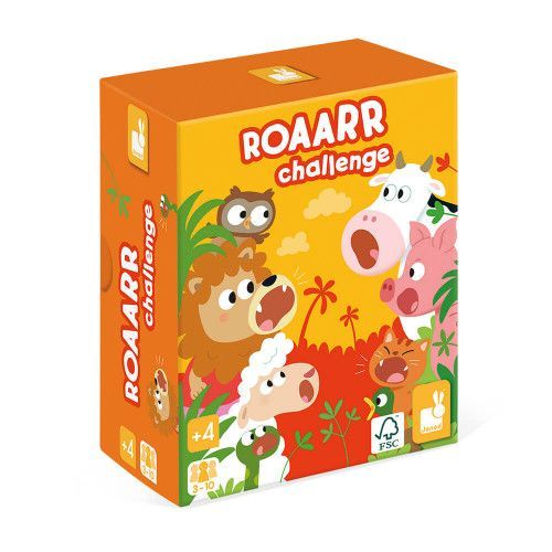 Jeu ROAARR Challenge, jeu de société, animaux, famille, jeu de rapidité pour enfant à partir de 4 ans JANOD