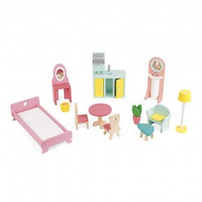 Lot d'accessoires (Meubles) pour Maison de Poupée Happy Day