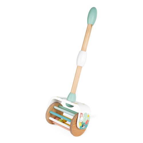 Jouet à Pousser Pure en bois, éveil motricité bébé, marche, hauteur ajustable, pour enfant à partir de 18 mois JANOD