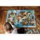 Puzzle éducatif géant Les Animaux Menacés 200 pièces, carton, figurines, pour enfant à partir de 6 ans JANOD