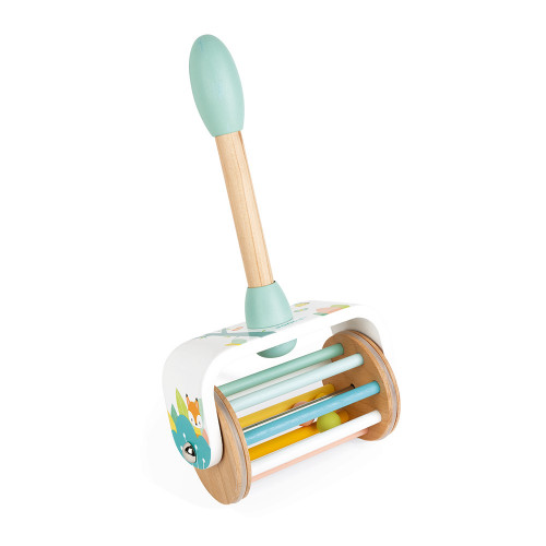 Jouet à Pousser Pure en bois, éveil motricité bébé, marche, hauteur ajustable, pour enfant à partir de 18 mois JANOD
