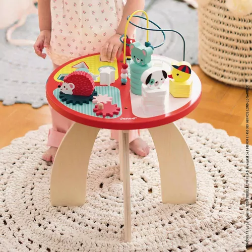 Table d'activités Baby Forest en bois éveil enfant à partir de 1 an