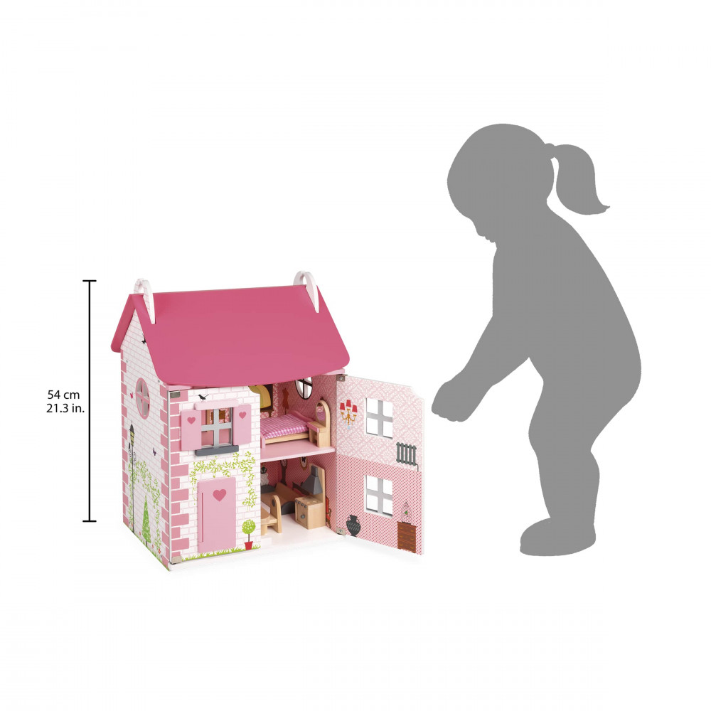 Melody Jane Montgomery Hall - Casa Delle Bambole In Legno In Scala 1:12 - Giocattolo Da Collezione Per Miniature