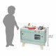 Cuisine Loft en bois pour enfant dès 3 ans, 8 accessoires, portes coulissantes, imitation, JANOD