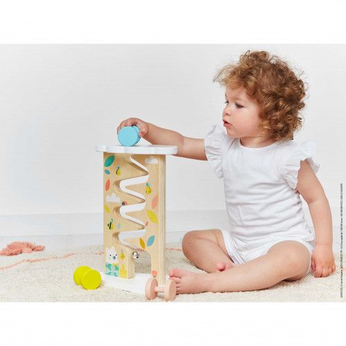 Descendeur Pure en bois, éveil motricité, manipulation, pour enfant à partir de 12 mois JANOD