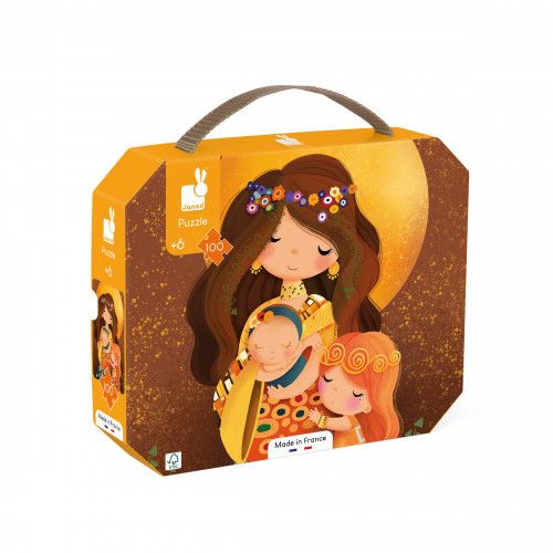 Puzzle Janod 100 pièces, puzzle peintre célèbre Klimt, enfant 6 ans - Janod