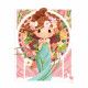 Puzzle enfant inspiré de Mucha, puzzle 100 pièces made in France, puzzle carton FSC, pour enfant dès 6 ans JANOD