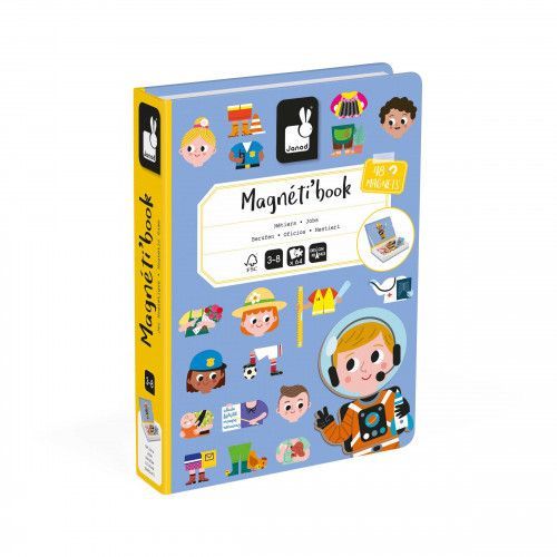 Magnetibook - Jeu magnétique Dinosaures pour enfant dès 3 ans Janod