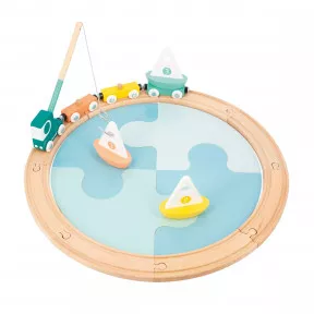 Colorichy - Circuit Train Pour Enfant En Bois à Prix Carrefour