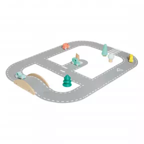 Piste de course électrique pour enfants garage de voiture de ville