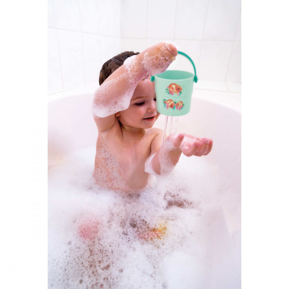 PREMAMAN Jouet de bain 5 moules animaux et filet Taupe - Jouet d'éveil PREMAMAN Jouet de bain 5 moules animaux et filet Taupe - Jouet d'éveil