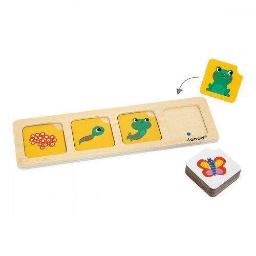 Jeu éducatif bois - Cartes séquences, enfant 3 ans - Janod