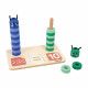 Jeu éducatif en bois, apprendre à compter, chenille, jeu pédagogique maternelle pour enfant dès 3 ans JANOD
