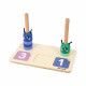 Jeu éducatif en bois, apprendre à compter, chenille, jeu pédagogique maternelle pour enfant dès 3 ans JANOD