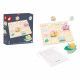 Jeu éducatif en bois, tableau à double entrée, escargots, jeu pédagogique maternelle pour enfant dès 4 ans JANOD