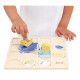 Jeu éducatif en bois, tableau à double entrée, escargots, jeu pédagogique maternelle pour enfant dès 4 ans JANOD
