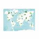 Puzzle magnétique, carte du monde, planisphère animaux, carte aimantée et 40 magnets, pour enfant dès 2 ans JANOD