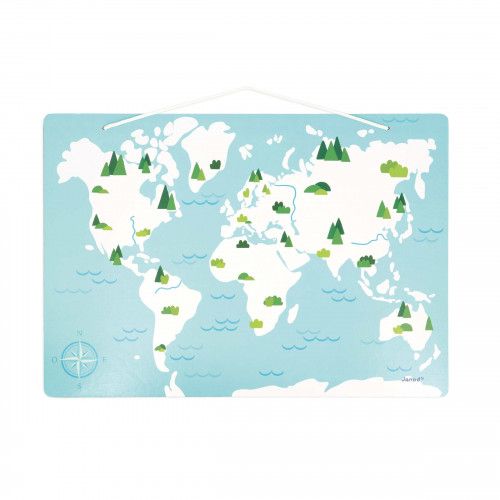 Puzzle monde magnetique Puzzle enfant animaux des 2 ans Janod
