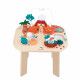 Table d'activités en bois bébé, table multi-activités dinosaures, 8 activités, jouet éveil dino enfant dès 12 mois / 1 an JANOD