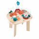 Table d'activités en bois bébé, table multi-activités dinosaures, 8 activités, jouet éveil dino enfant dès 12 mois / 1 an JANOD