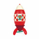 Kit Magnet - Super Fusée en bois, taille moyenne, rouge, magnétique, construction, pour enfant à partir de 2 ans JANOD