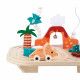 Table d'activités en bois bébé, table multi-activités dinosaures, 8 activités, jouet éveil dino enfant dès 12 mois / 1 an JANOD