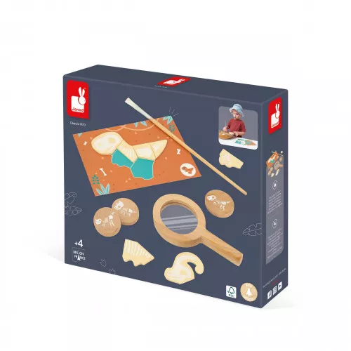 Jeu de fouille dinosaures, fouille fossiles dino, jeu observation et puzzle pour enfant dès 4 ans JANOD