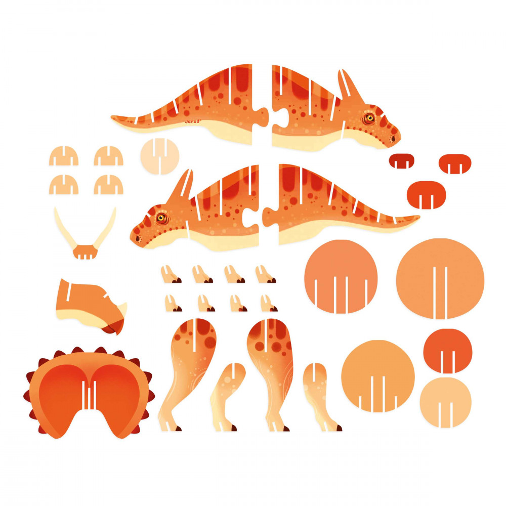 Dino - Triceratops Multidimensional Puzzle