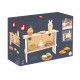 Marchande en bois, stand de pâtisserie et 13 accessoires, gâteaux, jouet imitation, dinette pour enfant dès 3 ans JANOD