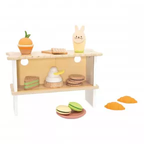 Cuisine en bois jouet pour enfant - Jeu d'imitation dinette J06567- Janod