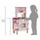 Cuisine en bois, cuisine jouet, dinette + 8 accessoires, sonore + lumineuse, cuisine ouverte double face, enfant dès 3 ans JANOD