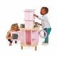 Cuisine en bois, cuisine jouet, dinette + 8 accessoires, sonore + lumineuse, cuisine ouverte double face, enfant dès 3 ans JANOD