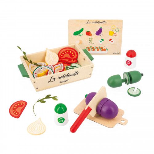 Cuisine en bois jouet pour enfant - Jeu d'imitation dinette J06608 - Janod