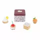 Dinette enfant, set cuisine jouet en bois, pâtisseries, coffret + 4 gâteaux, jouet imitation pour enfant dès 3 ans JANOD